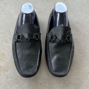 Kenneth Cole Swing Of Things Leather Black Loafers Men’s Size 11.5